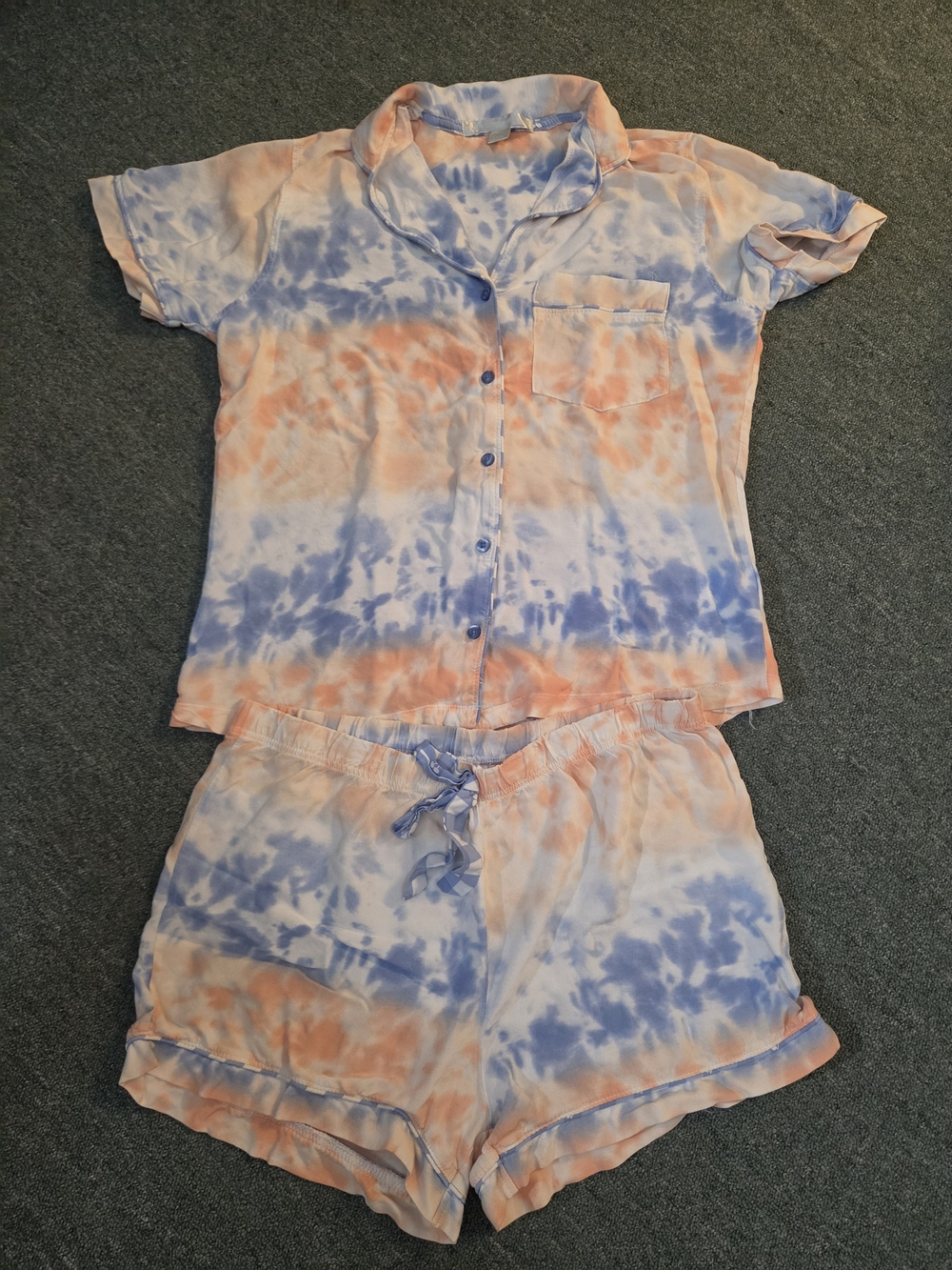 Peace Love & Dreams Tie-Dye 2-Piece Lounge/Pajama Set, size L